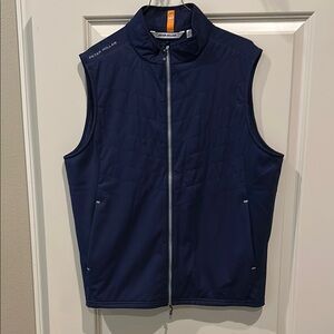 Large navy peter Millar golf vest. Zip up. Like. New